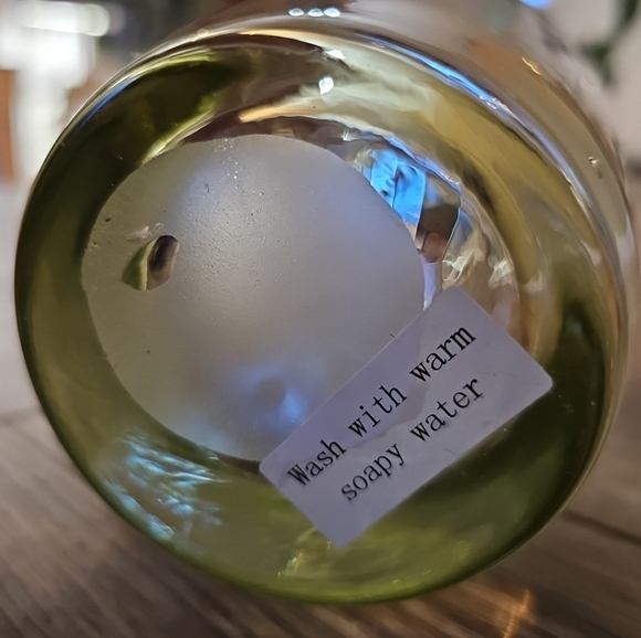 MCM Abstract 10.5" Art Glass Vase SAGE GREEN Wavy Dimpled Pinched Cutouts Pontil - Picture 7 of 7